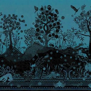 Bois Paradis Bleu Nigelle - Wallpaper by Designers Guild
