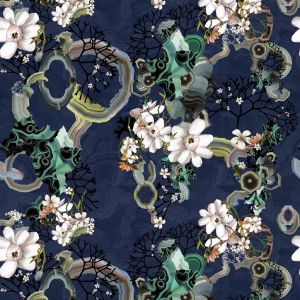 Algae Bloom Soft - Agate - Upholstery fabric by Designers Guild