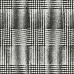 Barit Glen Plaid - Black / White Fabric - Upholstery fabric by Designers Guild