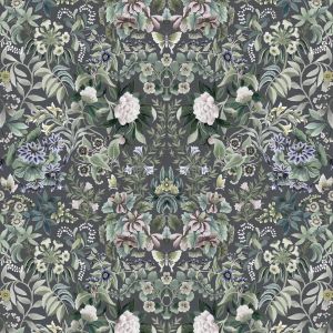 Ikebana Velvet - Graphite - Upholstery fabric by Designers Guild