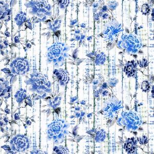 Kyoto Flower - Indigo - Upholstery fabric by Designers Guild