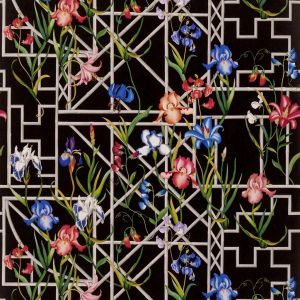 Fretwork Garden Jais - Wallpaper by Designers Guild