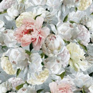 Peonia Grande Zinc - Wallpaper by Designers Guild