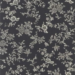 Teabowl Calico - Black - Wallpaper by Designers Guild