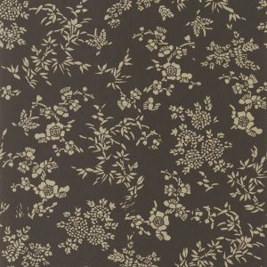 Teabowl Calico - Chocolate - Wallpaper by Designers Guild