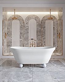 Aurora Bijoux White Bathtub - Bathtub by Devon&Devon