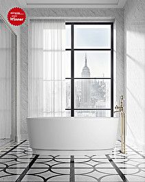 Dove bathtub in White Tec Plus - Bathtub by Devon&Devon