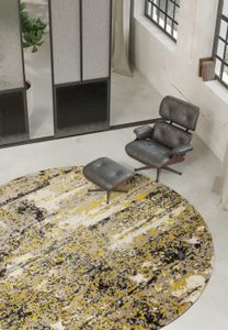 Bricks - Quartz - Round - Rug by Diacasan Edition