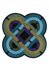 Rug Minotor Nef - Emeraude created by Christian Signorel - Rug by Diacasan Edition