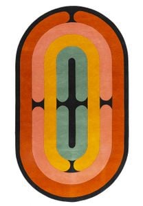 Rug Minotor Oblong - Cuivre created by Christian Signorel - Rug by Diacasan Edition