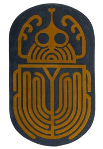Scarab - Ink - Rug by Diacasan Edition
