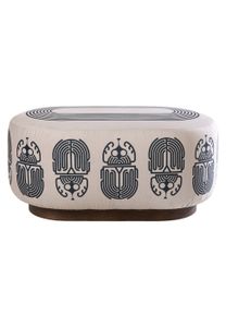 Scarab - Nacre - Oblong - Pouf by Diacasan Edition