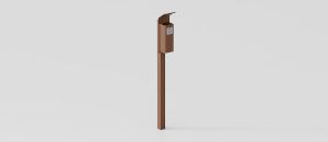 Ashtray with Column "Cenerino" with Lid - Accessories by DIMCAR