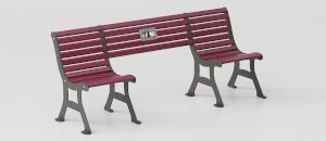 Bench "Debora Inclusion" for Accessible Urban Furniture - Bench by DIMCAR