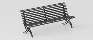 Classic Design Steel Bench "Liberty" - Bench by DIMCAR