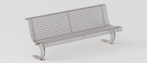 Luxury Bench "Luxe" in AISI 304 Stainless Steel - Bench by DIMCAR