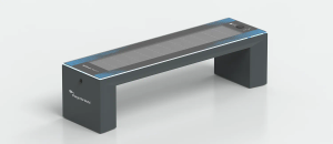 Smart Bench "Rays" with Solar, USB, and Wireless Charging - Bench by DIMCAR