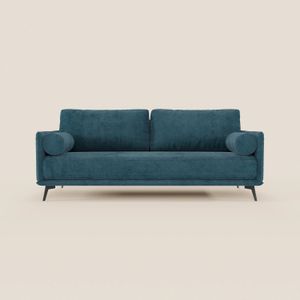 Basalto Divano lineare 2 o 3 posti con seduta unica e base in metallo in tessuto smacchiabile T31 - Sofa by Divani Store