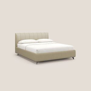 Bogart bed upholstered storage completamente removable-cover in microfibre stain-resistant - Bed frame by Divani Store
