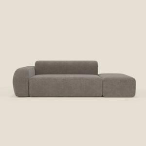 BonBon sofa modular modular – Composizione with pouf terminale in fabric stain-resistant - Sofa by Divani Store