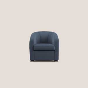 Cloe armchair in fabric stain-resistant with acqua QuickClean - Armchair by Divani Store