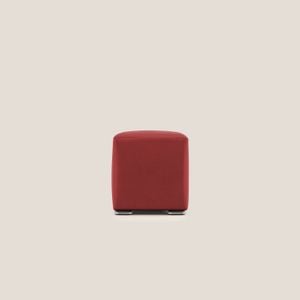 Cube pouf in microfibre stain-resistant - Pouf by Divani Store