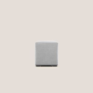 Cube pouf in fabric soft water-repellent - Pouf by Divani Store
