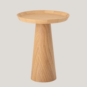 Luana tavolino da appoggio rotondo in rovere naturale - Sofa by Divani Store