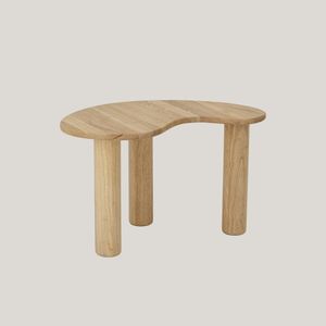 Luppa tavolino in legno naturale di caucciù dalla forma organica - Sofa by Divani Store