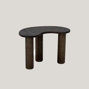 Luppa tavolino in legno scuro di caucciù dalla forma organica - Sofa by Divani Store
