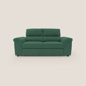 Minerva sofa with pouf pull-out footstool in fabric soft water-repellent - Sofa by Divani Store