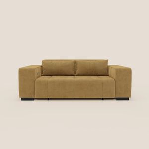 Monarch Divano con Relax Elettrico per allungamento sedute e Poggiatesta Reclinabile in tessuto morbido smacchiabile T31 - Sofa by Divani Store