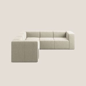 Nettuno sofa corner modular reversibile in soft fabric bouclè - Sofa by Divani Store