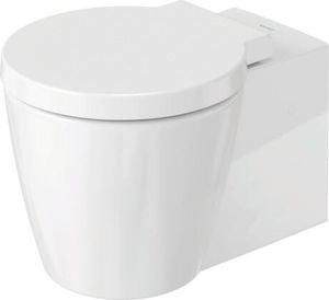 Starck 1 Wall-mounted toilet - Toilet seat by Duravit