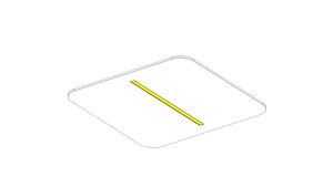 EchoLED LINEAR SQUARE - Ceiling lamp by ECHOJAZZ