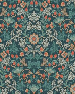 POSY 316001 - Blue wallpaper - Wallpaper by Eijffinger