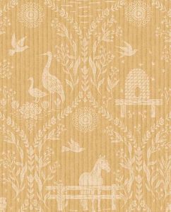 TINY TREASURES 363131 - Yellow wallpaper - Wallpaper by Eijffinger