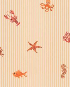 TINY TREASURES 363171 - Orange wallpaper - Wallpaper by Eijffinger