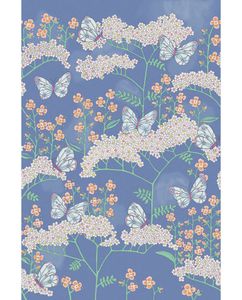 RICE 2 383620 - Blue wallpaper - Wallpaper by Eijffinger