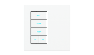 5-fold pushbutton with backlit text/symbols and proximity sensor (left-hand version) - Finishes accessories by EKINEX