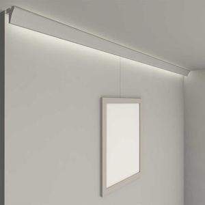 ELS94 Cornice copri-binario per appendino/appendi quadri con porta LED da parete con luce monodirezionale - Door by Eleni Lighting