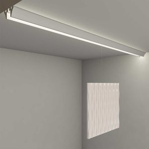 ELS94.2 Cornice copri-binario per appendino/appendi quadri con porta LED da soffitto con luce monodirezionale - Door by Eleni Lighting