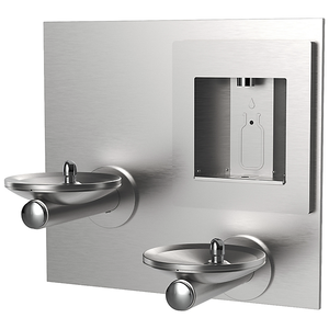 ezH2O®  Bottle Filling Station w/ Bi-Level Integral SwirlFlo® Fountain Refrigerated Non-Filtered Refrigerated Stainless - Accessories by Elkay