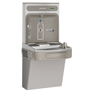 ezH2O®  Bottle Filling Station with Single ADA Vandal-Resistant Cooler Non-Filtered Non-Refrigerated Light Gray - Accessories by Elkay