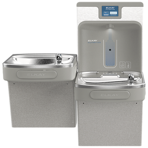 ezH2O®  Bottle Filling Station with Versatile Bi-Level ADA Cooler Filtered Refrigerated Stainless - Accessories by Elkay