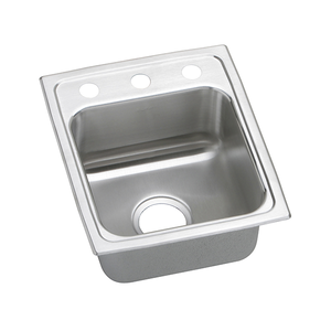 Lustertone® Classic Stainless Steel 13" x 16" x 5-1/2" Single Bowl Drop-in ADA Sink - Kitchen Sink by Elkay