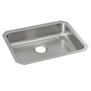 Lustertone® Classic Stainless Steel 23-1/2" x 18-1/4" x 5-3/8" Single Bowl Undermount ADA Sink w/Perfect Drain® - Kitchen Sink by Elkay