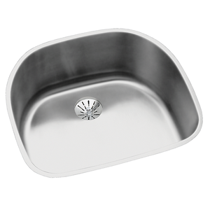 Lustertone® Classic Stainless Steel 23-5/8" x 21-1/4" x 10" Single Bowl Undermount Sink - Kitchen Sink by Elkay