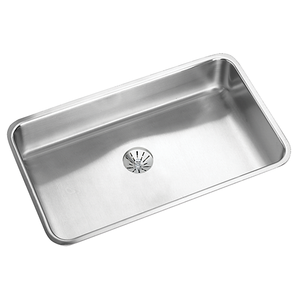 Lustertone® Classic Stainless Steel, 30-1/2" x 18-1/2" x 4-3/8" Single Bowl Undermount ADA Sink - Kitchen Sink by Elkay