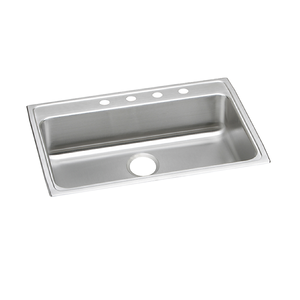 Lustertone® Classic Stainless Steel 31" x 22" x 5-1/2" Single Bowl Drop-in ADA Sink with Quick-clip - Kitchen Sink by Elkay